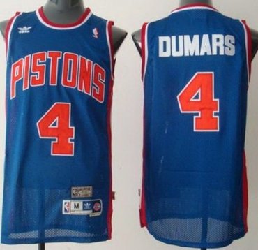 Detroit Pistons 4# Joe Dumars Blue Throwback NBA Jerseys Detroit Pistons 4# Joe Dumars Blue Throwback NBA Jerseys