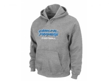 Carolina Panthers Authentic font Pullover Hoodie Grey