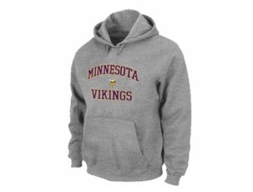 Minnesota Vikings Heart & Soul Pullover Hoodie Grey Minnesota Vikings Heart & Soul Pullover Hoodie Grey