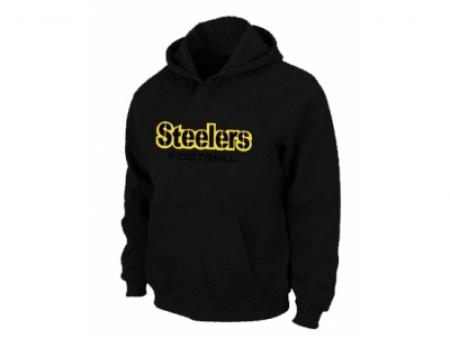 Pittsburgh Steelers Authentic font Pullover Hoodie Black Pittsburgh Steelers Authentic font Pullover Hoodie Black