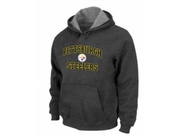 Pittsburgh Steelers Heart & Soul Pullover Hoodie D.Grey Pittsburgh Steelers Heart & Soul Pullover Hoodie D.Grey