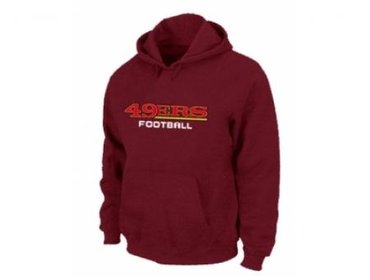San Francisco 49ers Authentic font Pullover Hoodie Red