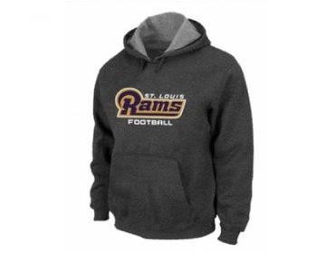Los Angeles Rams Authentic font Pullover Hoodie DGrey Los Angeles Rams Authentic font Pullover Hoodie DGrey
