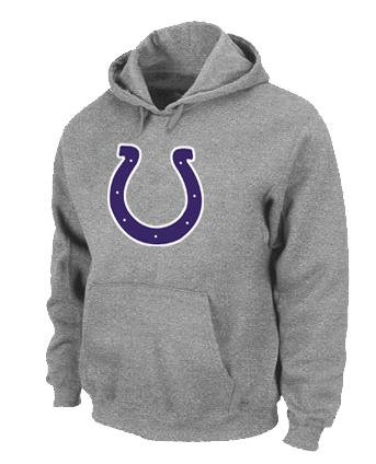 Indianapolis Colts Logo Pullover Hoodie Grey Indianapolis Colts Logo Pullover Hoodie Grey