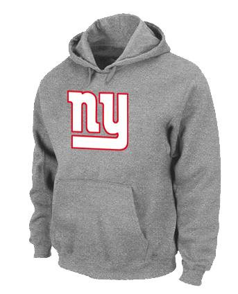 New York Giants Authentic Logo Pullover Hoodie Grey.