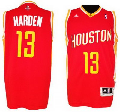 Houston Rockets #13 James Harden Revolution 30 Swingman Red Throwback NBA Jerseys