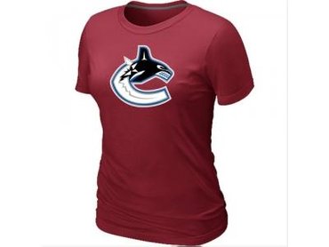 Women NHL Vancouver Canucks Big & Tall Logo Red T-Shirt Women NHL Vancouver Canucks Big & Tall Logo Red T-Shirt