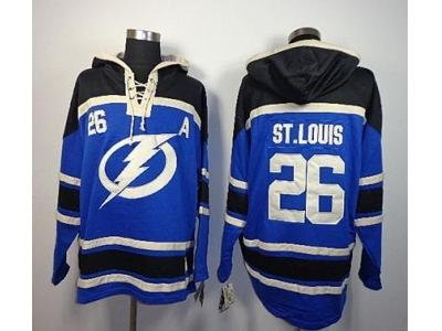 nhl jerseys tampa bay lightning #26 st.louis blue(pullover hooded sweatshirt) nhl jerseys tampa bay lightning #26 st.louis blue(pullover hooded sweatshirt)