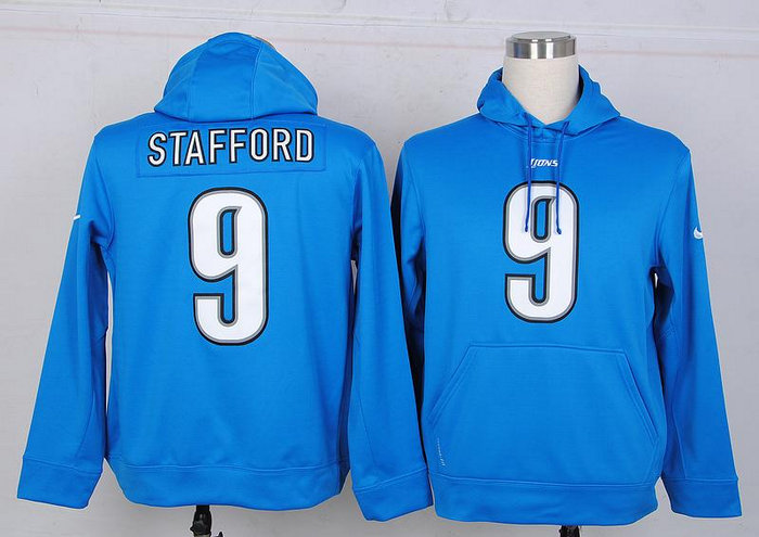Detroit Lions #9 Matthew Stafford Pullover Hoodie Navy Blue Detroit Lions #9 Matthew Stafford Pullover Hoodie Navy Blue