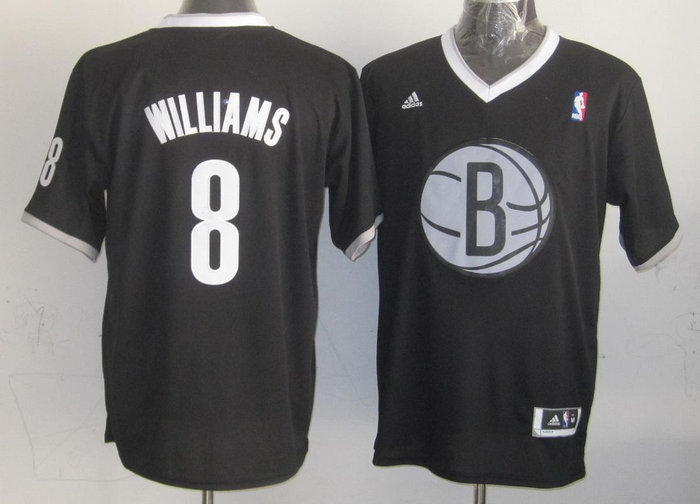 Brooklyn Nets 8 Deron Williams Black 2013 Christmas Day Swingman Stitched NBA Jerseys