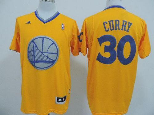 Golden State Warriors #30 Stephen Curry Gold 2013 Christmas Day Swingman Stitched NBA Jerseys