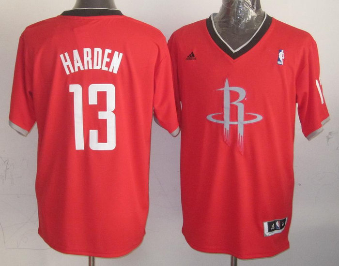 Houston Rockets 13 James Harden Red 2013 Christmas Day Swingman Stitched NBA Jerseys