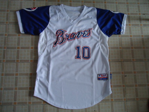 MLB Jerseys Atlanta Braves 10# White Jerseys MLB Jerseys Atlanta Braves 10# White Jerseys