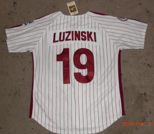 MLB Montreal Expos 19 LUZINSKI jerseys white strip