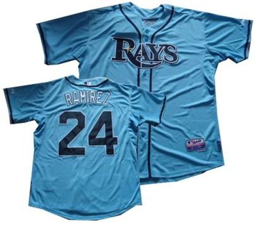Tampa Bay Rays #24 Manny Ramirez Jersey LT blue Tampa Bay Rays #24 Manny Ramirez Jersey LT blue