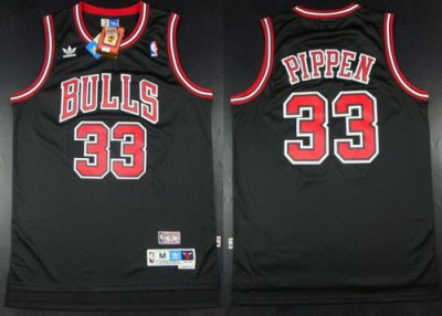 Chicago Bulls 33# Scottie Pippen Black NBA Jerseys Chicago Bulls 33# Scottie Pippen Black NBA Jerseys