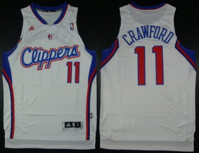 Los Angeles Clippers #11 Jamal Crawford White Revolution 30 Swingman NBA Jerseys