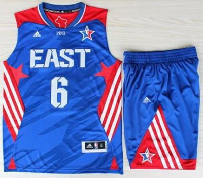 2013 All-Star Eastern Conference Miami Heat 6 LeBron James Blue Revolution 30 Swingman NBA 