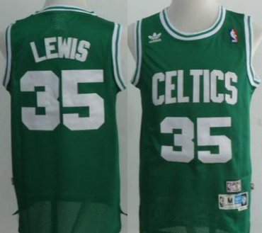 Boston Celtics #35 Reggie Lewis Green Throwback M&N NBA Jerseys Boston Celtics #35 Reggie Lewis Green Throwback M&N NBA Jerseys