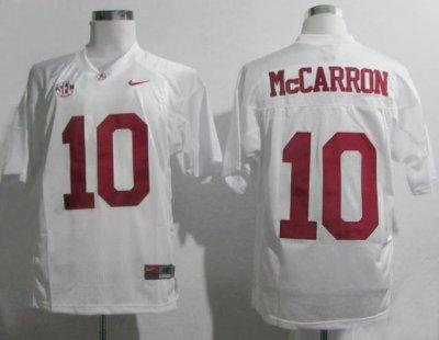 Alabama Crimson Tide 10 AJ McCarron 2012 SEC Patch White College Football NCAA