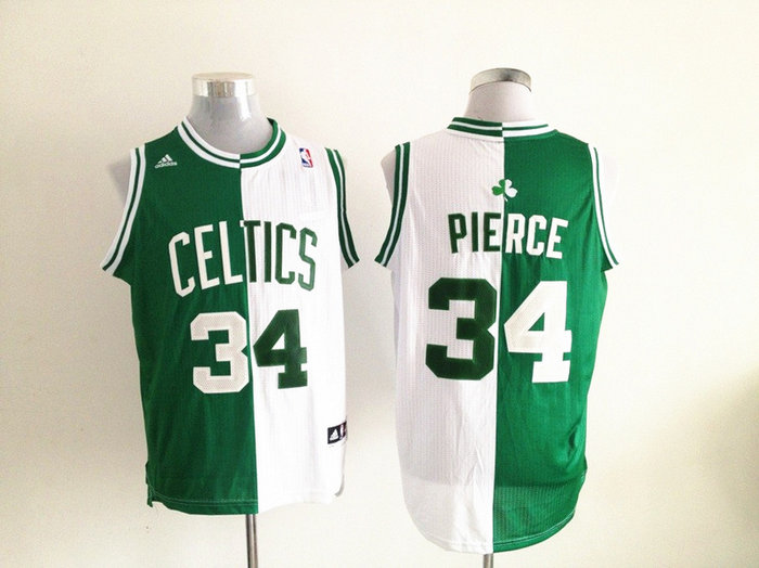NBA Boston Celtics 34 Paul Pierce white-green Split Jerseys NBA Boston Celtics 34 Paul Pierce white-green Split Jerseys
