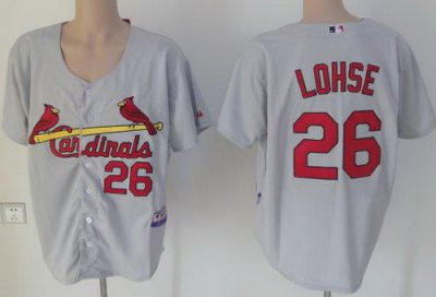 St. Louis Cardinals 26 Kyle Lohse Grey MLB Jerseys St. Louis Cardinals 26 Kyle Lohse Grey MLB Jerseys