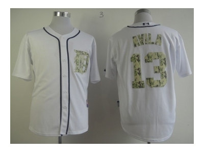 mlb jerseys detroit tigers #13 avila white(number camo)