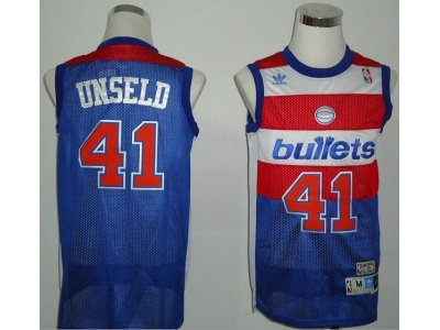 nba washington wizards #41 unseld blue