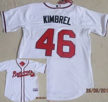 Atlanta Braves 46 Craig Kimbrel White Cool Base MLB Jerseys Atlanta Braves 46 Craig Kimbrel White Cool Base MLB Jerseys