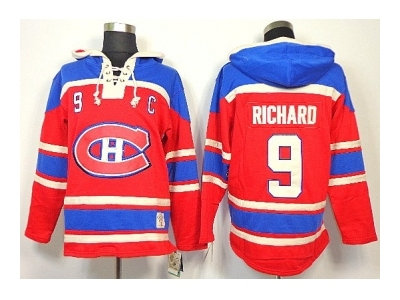 nhl jerseys montreal canadiens #9 richard red(pullover hooded sweatshirt) nhl jerseys montreal canadiens #9 richard red(pullover hooded sweatshirt)