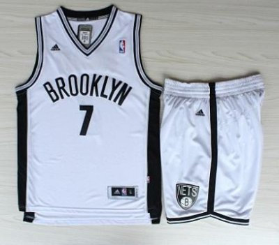Brooklyn Nets 7 Joe Johnson White Revolution 30 Swingman Jerseys Shorts NBA 