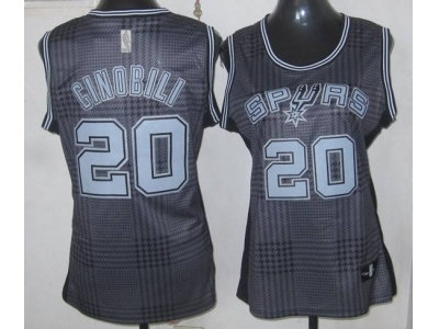 Women nba San Antonio Spurs #20 ginobili black-grey(2012) Women nba San Antonio Spurs #20 ginobili black-grey(2012)