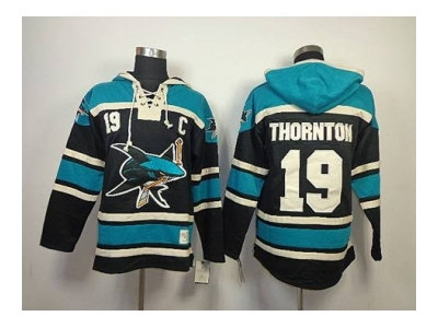 nhl jerseys san jose sharks #19 joe thornton black-green(pullover hooded sweatshirt)(patch C) nhl jerseys san jose sharks #19 joe thornton black-green(pullover hooded sweatshirt)(patch C)