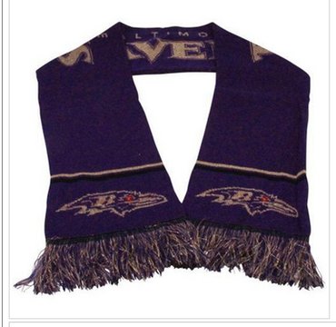 Baltimore Ravens Ladies Metallic Thread Scarf Purple Baltimore Ravens Ladies Metallic Thread Scarf Purple