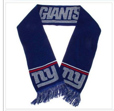 New York Giants Ladies Metallic Thread Scarf Blue New York Giants Ladies Metallic Thread Scarf Blue