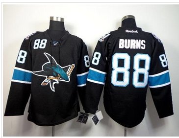 San Jose Sharks #88 Brent Burns Black Stitched NHL Jersey San Jose Sharks #88 Brent Burns Black Stitched NHL Jersey