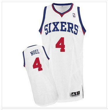 Revolution 30 Philadelphia 76ers #4 Nerlens Noel White NBA Jersey