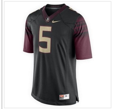 Florida State Seminoles #5 Jameis Winston Black Stitched NCAA Limited Jersey