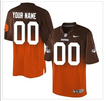 New Cleveland Browns Customized Drift Fashion II Elite NFL Jerseys