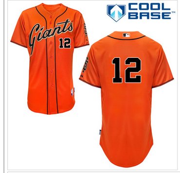 San Francisco Giants #12 Joe Panik Orange Alternate Cool Base Baseball Jersey