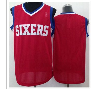 Revolution 30 Philadelphia 76ers Blank Red NBA Jersey