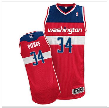 Revolution 30 Washington Wizards #34 Paul Pierce Red NBA Jersey