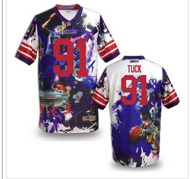 New York Giants #91 TUCK Stitched NFL Elite Fanatical Version Jersey (3)