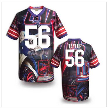 New York Giants #56 Lawrence Taylor Stitched NFL Elite Fanatical Version Jersey (6)