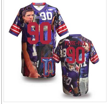 New York Giants #90 Jason Pierre-Paul Stitched NFL Elite Fanatical Version Jersey (7)