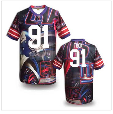 New York Giants #91 TUCK Stitched NFL Elite Fanatical Version Jersey (6)
