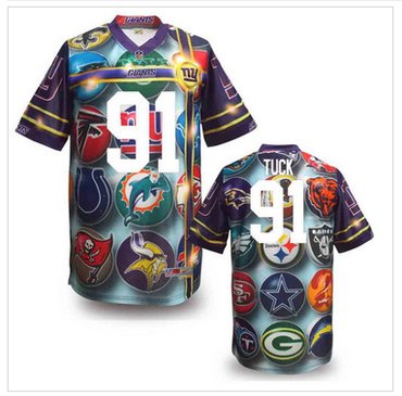 New York Giants #91 TUCK Stitched NFL Elite Fanatical Version Jersey (10)