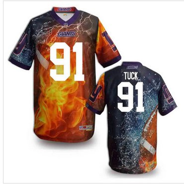 New York Giants #91 TUCK Stitched NFL Elite Fanatical Version Jersey (9)