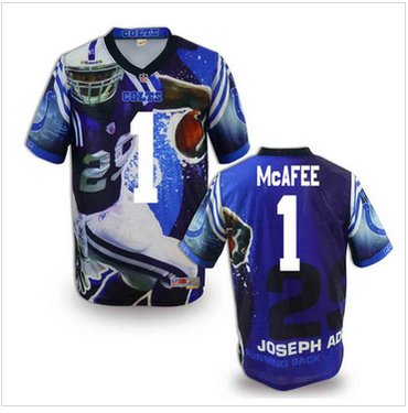 Indianapolis Colts #1 Pat McAfee Stitched NFL Elite Fanatical Version Jersey (2)