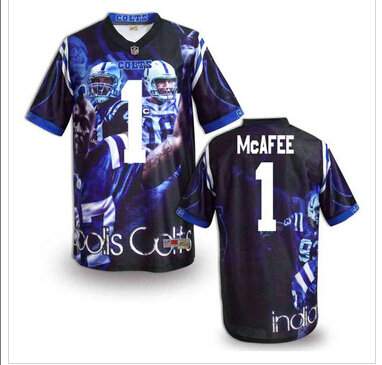 Indianapolis Colts #1 Pat McAfee Stitched NFL Elite Fanatical Version Jersey (3)